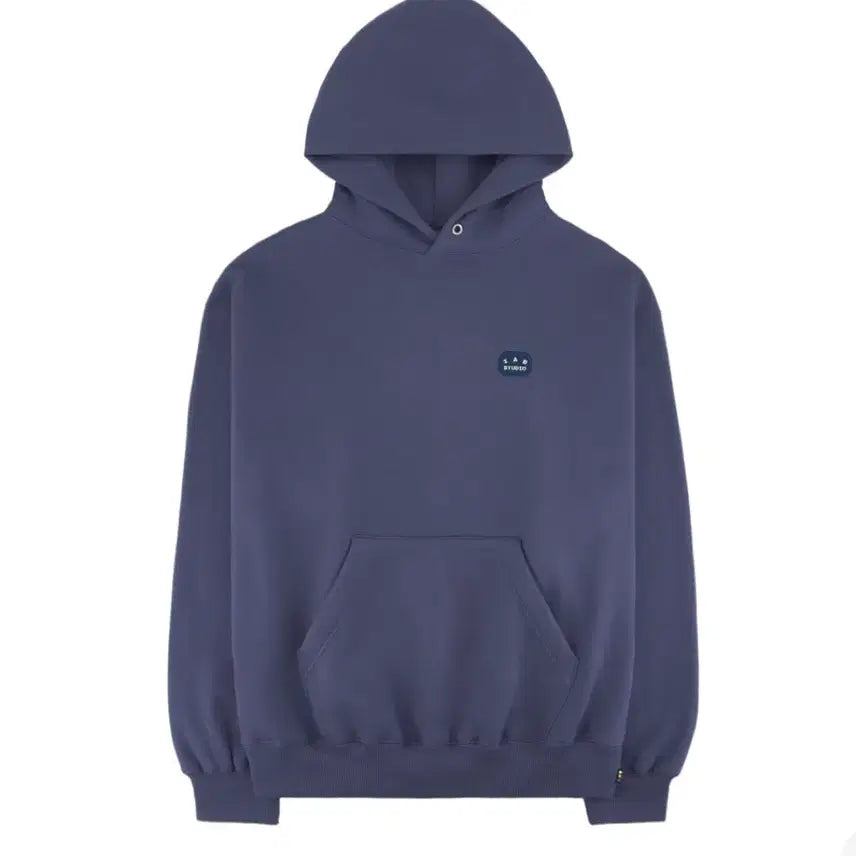 [BUNJANG] IAB Studio Patch Hoodie Blue Hoodie / 아이앱 스튜디오 패치 후디 후드티 블루
