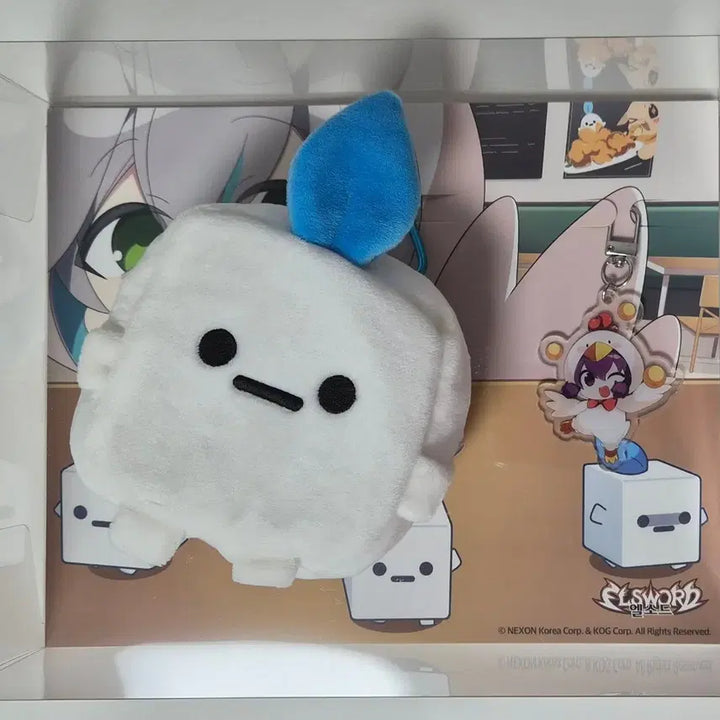 [BUNJANG] Elsword Nene Chicken Aisha Keyring, Pouch / 엘소드 네네치킨 아이샤 키링, 파우치