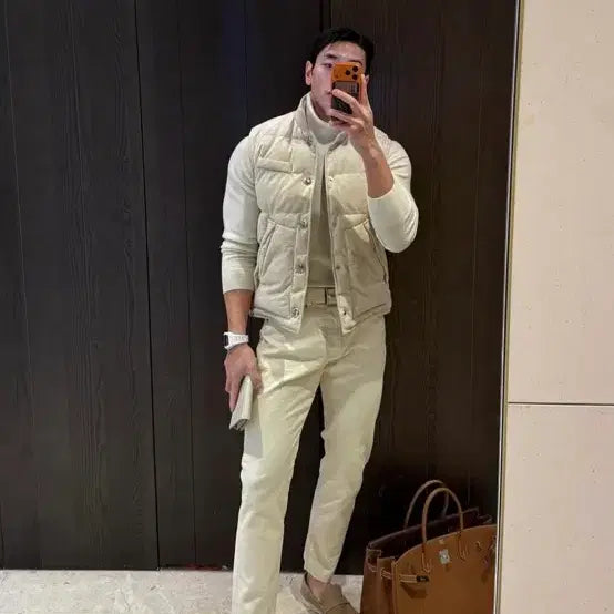 [BUNJANG] Rapinato Etoile Ivory Vest Padding / 라피나토에뚜알 / 조끼패딩 아이보리 / 50 새제품급 팝니다