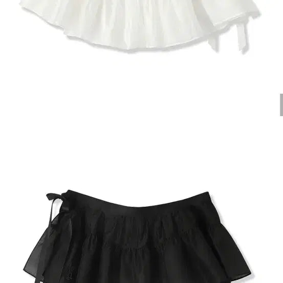 [BUNJANG] Urban Dress Layered Skirt / 어반드레스 레이어드 스커트