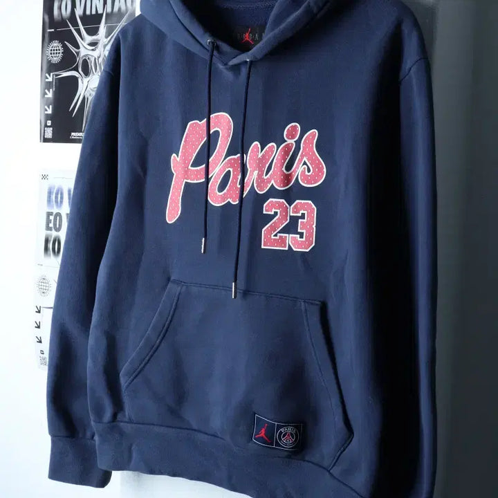 [BUNJANG] Jordan Paris Saint-Germain Hooded Sweatshirt Limited Edition / (M) 조던 후드티셔츠 파리생제르망 협업 기모 한정판 이강인-1786F