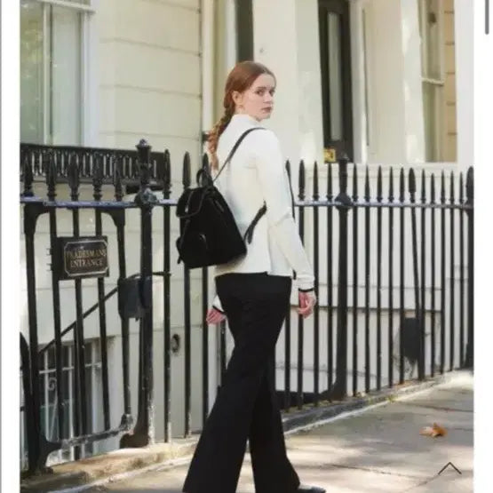 [BUNJANG] Paul &amp; Joe Classic Logo Poche Backpack Velvet Black / 폴뉴아 클래식 로고 포쉐 백팩 벨벳 블랙
