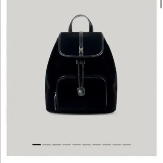 [BUNJANG] Paul &amp; Joe Classic Logo Poche Backpack Velvet Black / 폴뉴아 클래식 로고 포쉐 백팩 벨벳 블랙