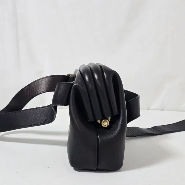 [BUNJANG] OSOÏ Leather Belt Bag / 오소이 소가죽 다크브라운 레더 벨트백 힙색 미니백 0312