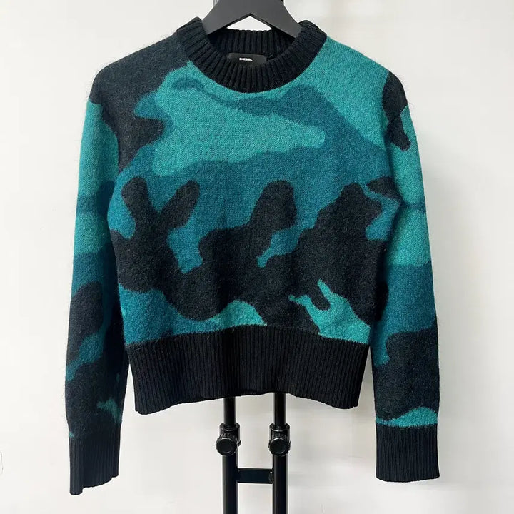 [BUNJANG] Diesel Camouflage Mohair Knit Sweater / 디젤 카모플라쥬 모헤어 니트