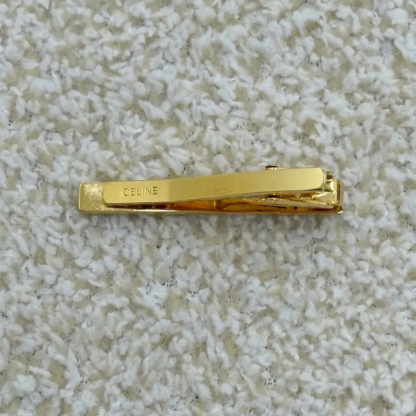 [BUNJANG] Celine Gold Cufflinks and Tie Pin Set / 셀린느 금장 커프스 + 넥타이핀 세트