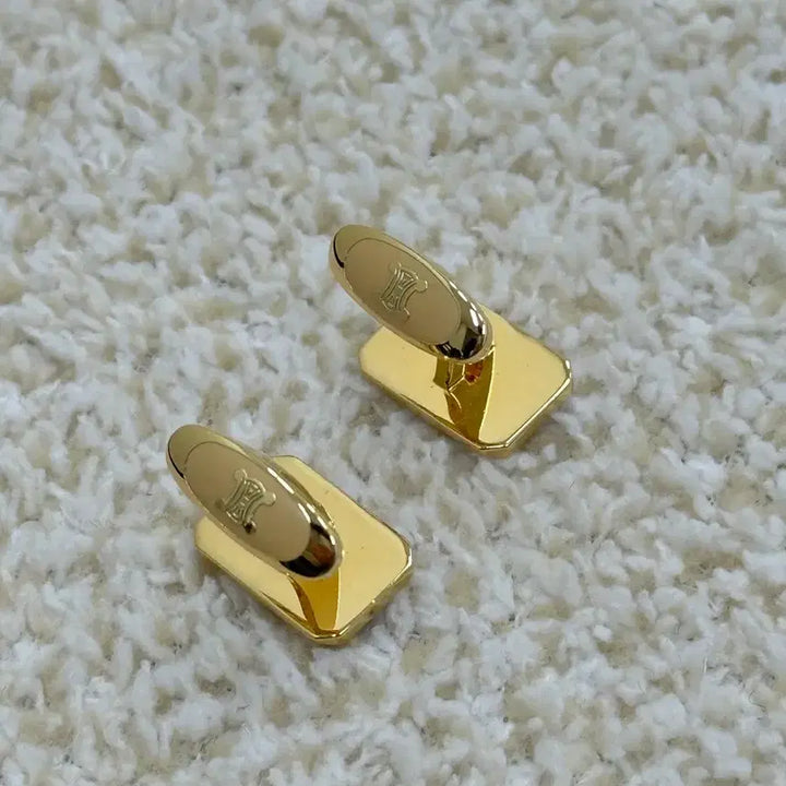 [BUNJANG] Celine Gold Cufflinks and Tie Pin Set / 셀린느 금장 커프스 + 넥타이핀 세트