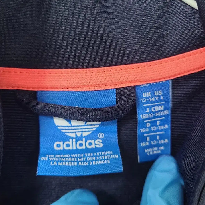 [BUNJANG] Adidas Track Top Navy/Hot Pink / 아디다스 삼선 트랙탑 네이비/핫핑크