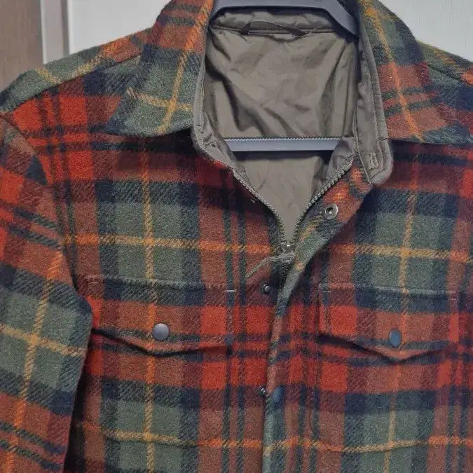 [BUNJANG] ASPESI Wool Check Shirt Jacket / ASPESI아스페시(M/여90)울체크셔츠쟈켓