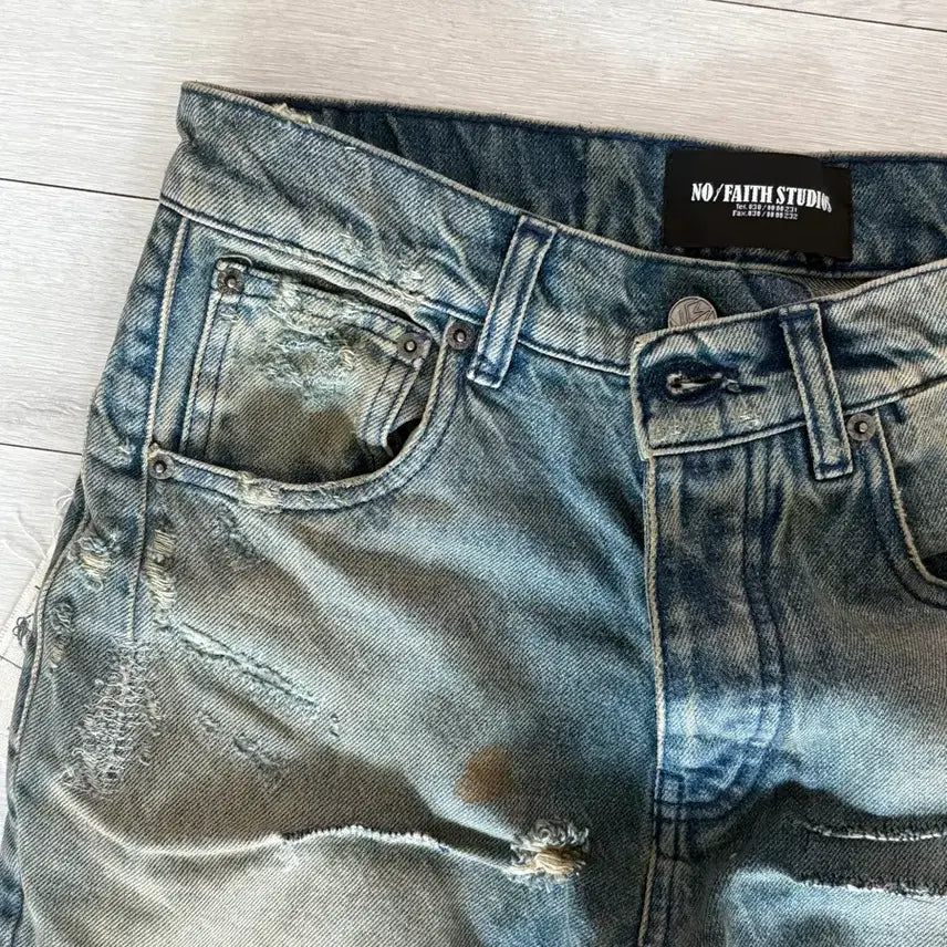 [BUNJANG] Noface Studio Italy Workers Repair Cut Pants / 노페이스스튜디오 Italy Workers Repair Cut (M)