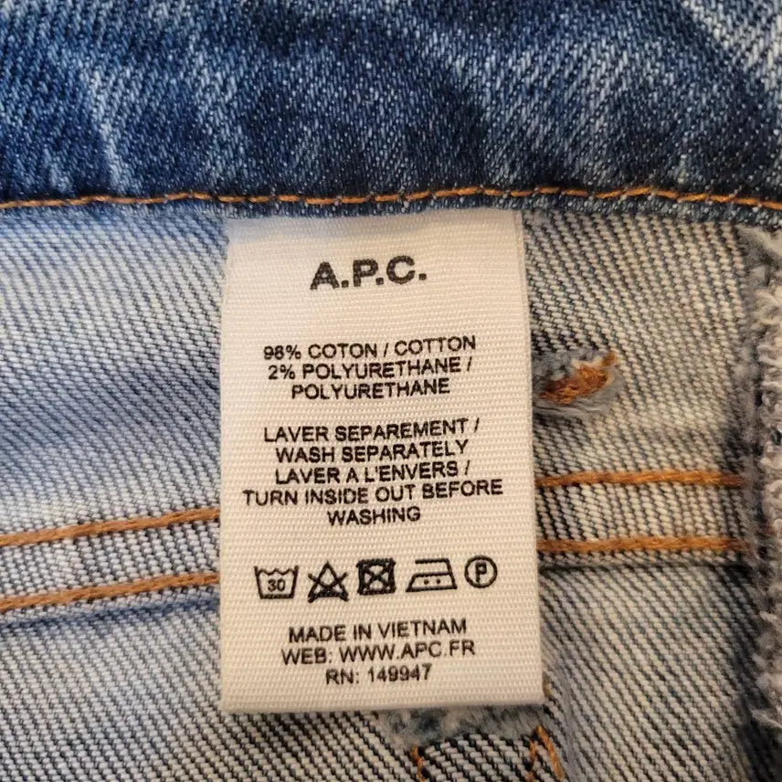 [BUNJANG] A.P.C. Petit New Standard Denim Jeans / A.P.C. 아페쎄 쁘띠 뉴 스텐다드