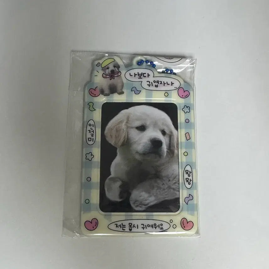 [BUNJANG] Generic Dog Photocard Holder Keychain / 포카 홀더 키링