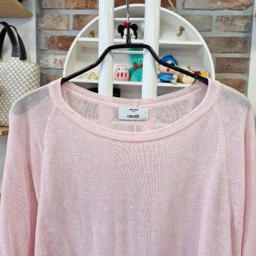 [BUNJANG] OBZEE Pink Thin Summer Top / OBZEE 핑크색 얇은 여름 상의90 /95가능<오브제>한섬
