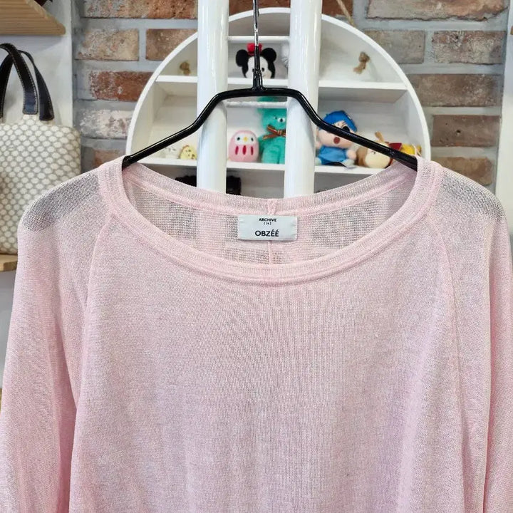 [BUNJANG] OBZEE Pink Thin Summer Top / OBZEE 핑크색 얇은 여름 상의90 /95가능<오브제>한섬