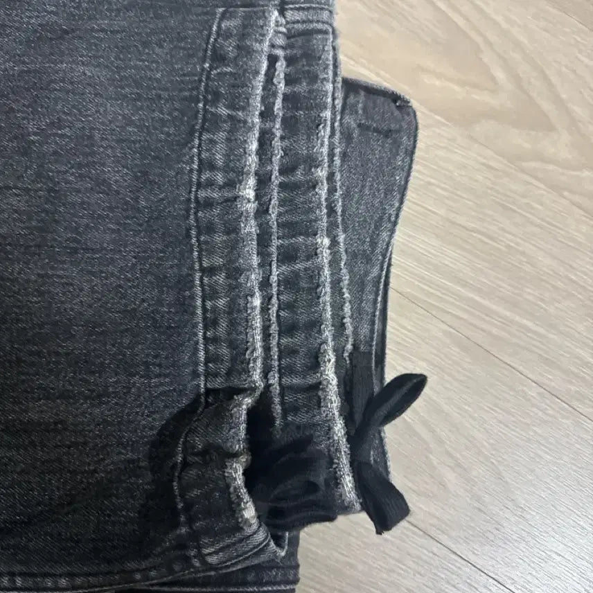 [BUNJANG] Nonode Japanese Denim Black Jeans / [2] 논노드 더블포켓 재패니즈 데님 흑청