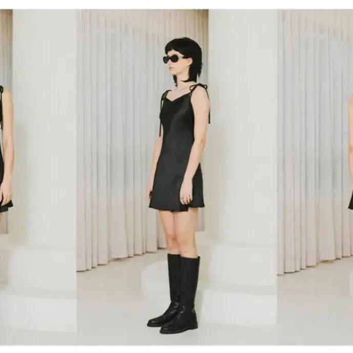 [BUNJANG] 13MONTH Silky Satin Mini Dress / 써틴먼스 SILKY SATIN MINI DRESS 새틴 미니 원피스 블랙