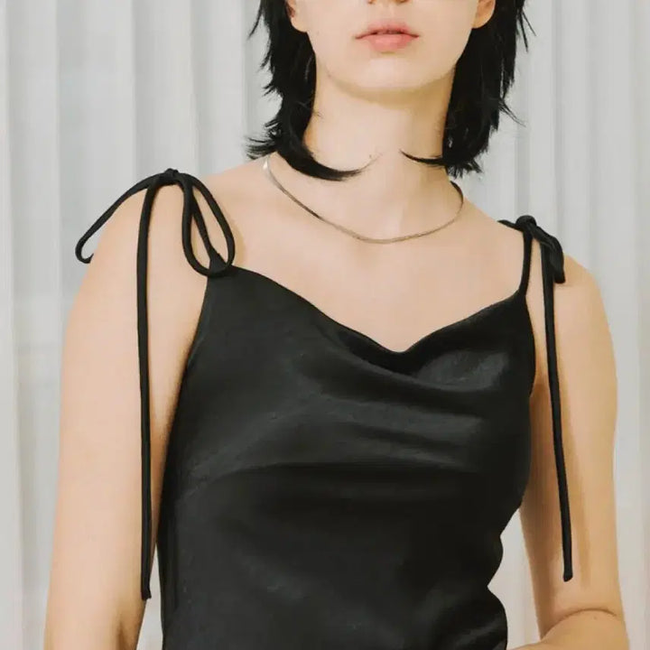 [BUNJANG] 13MONTH Silky Satin Mini Dress / 써틴먼스 SILKY SATIN MINI DRESS 새틴 미니 원피스 블랙