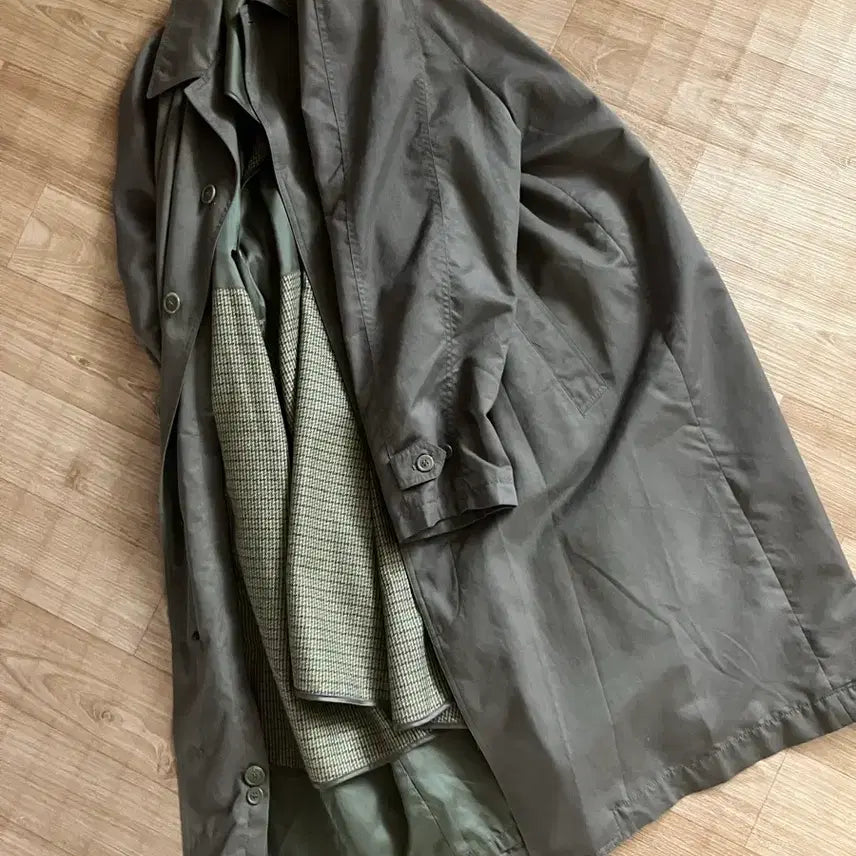 [BUNJANG] JPN Trench Coat Khaki XL / jpn 트렌치 코트 카키 xl