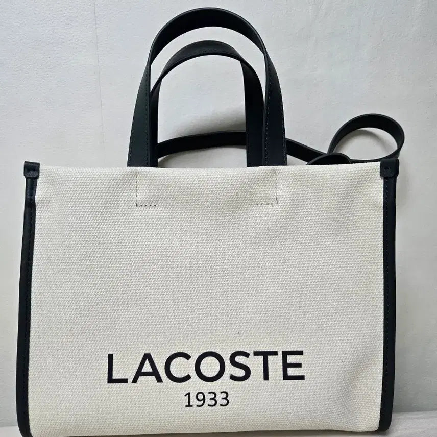 [BUNJANG] Lacoste Canvas Shoulder Bag / 라코스테 캔버스 백