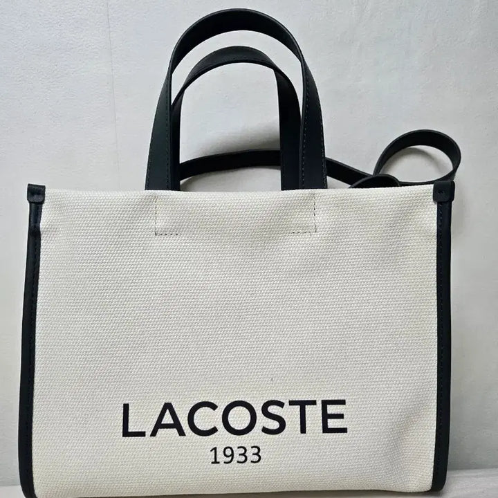 [BUNJANG] Lacoste Canvas Shoulder Bag / 라코스테 캔버스 백