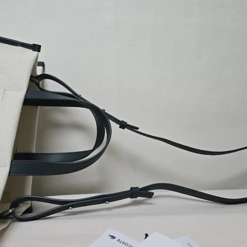 [BUNJANG] Lacoste Canvas Shoulder Bag / 라코스테 캔버스 백