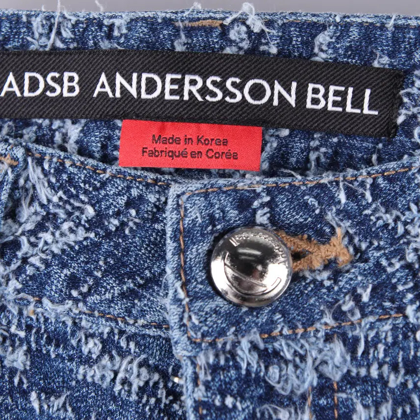 [BUNJANG] Andersson Bell Distressed Bootcut Denim Jeans (26) / (여성) 앤더슨벨 부츠컷 데님 디스트로이드 데미지진 (26)