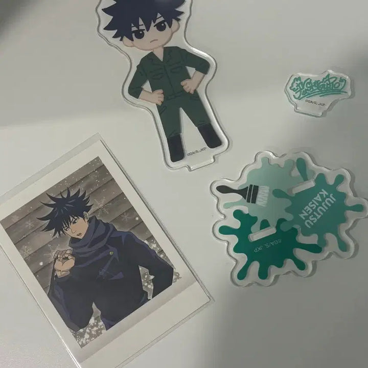 [BUNJANG] Jujutsu Kaisen Megumi Acrylic Stand &amp; PASHa Card Bundle Set / 주술회전 메구미 아크릴,파샤 일괄판매