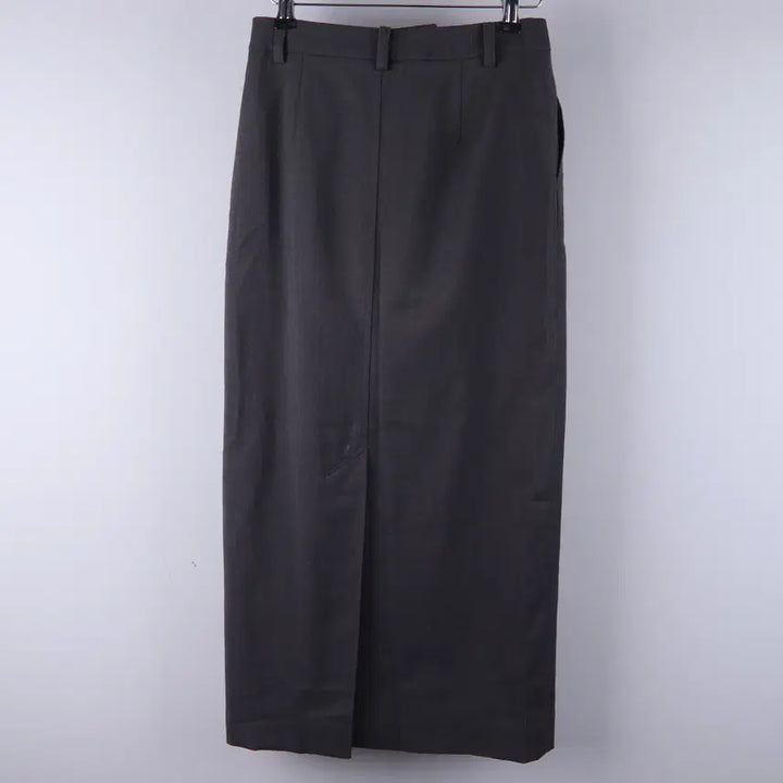 [BUNJANG] Matinkim Diagonal Detail Long Skirt - Charcoal (S) / (여성) 마뗑킴 다이애그널 디테일 롱 스커트 차콜 (S)