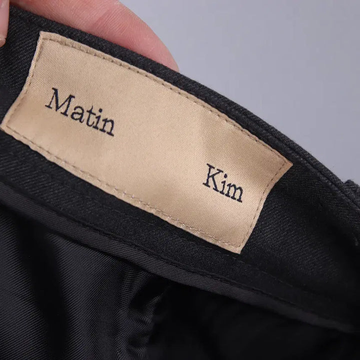 [BUNJANG] Matinkim Diagonal Detail Long Skirt - Charcoal (S) / (여성) 마뗑킴 다이애그널 디테일 롱 스커트 차콜 (S)