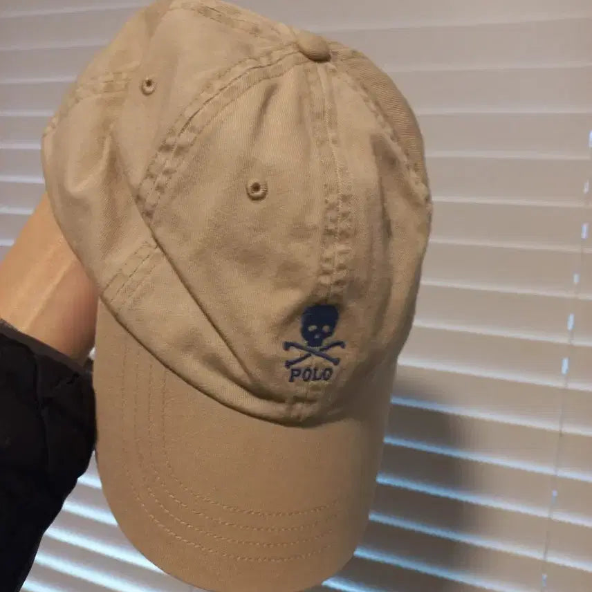 [BUNJANG] Polo Skull Chino Ball Cap / 폴로 - 스컬 치노 볼캡 (베이지)