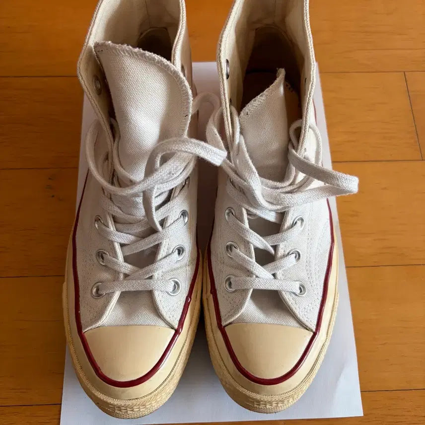 [BUNJANG] Converse Chuck Taylor 70s Ivory High Top Sneakers / 컨버스 척테일러 70s 아이보리 하이 245