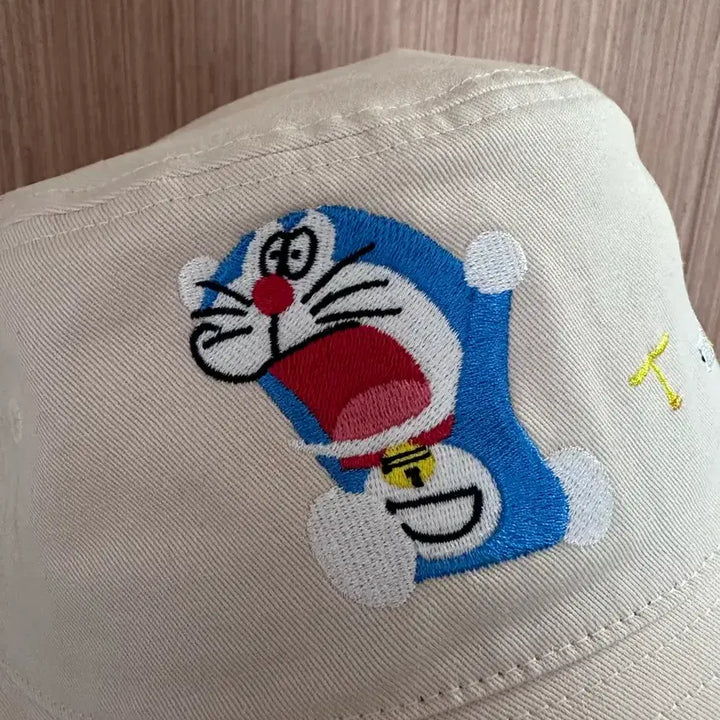 [BUNJANG] Doraemon Embroidered Bucket Hat / 도라에몽 자수 벙거지 모자 F
