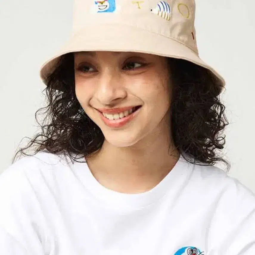[BUNJANG] Doraemon Embroidered Bucket Hat / 도라에몽 자수 벙거지 모자 F