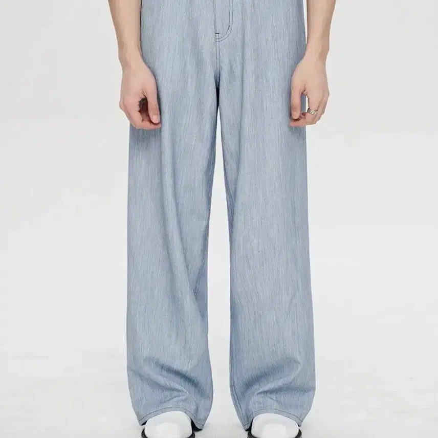 [BUNJANG] Martin Plan Vertical Slap Pants - Blue 46 / [새상품] 마틴플랜 Vertical Slap Pants - BLUE 46
