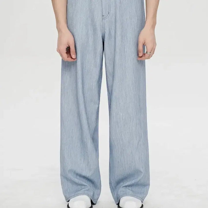 [BUNJANG] Martin Plan Vertical Slap Pants - Blue 46 / [새상품] 마틴플랜 Vertical Slap Pants - BLUE 46
