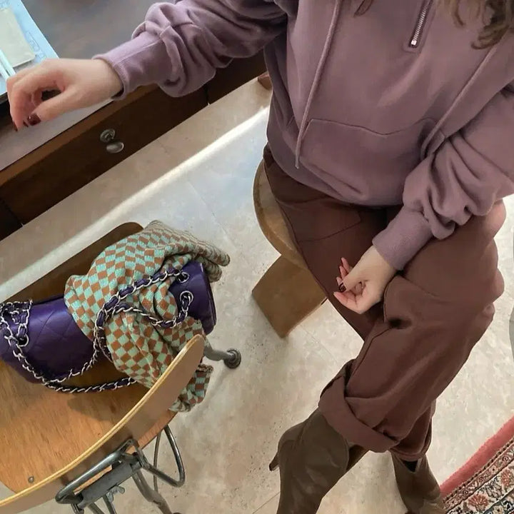 [BUNJANG] Yulhane Brown Color Pants / 율하네  율하맘  칼라팬츠 브라운색상 160이상 사이즈
