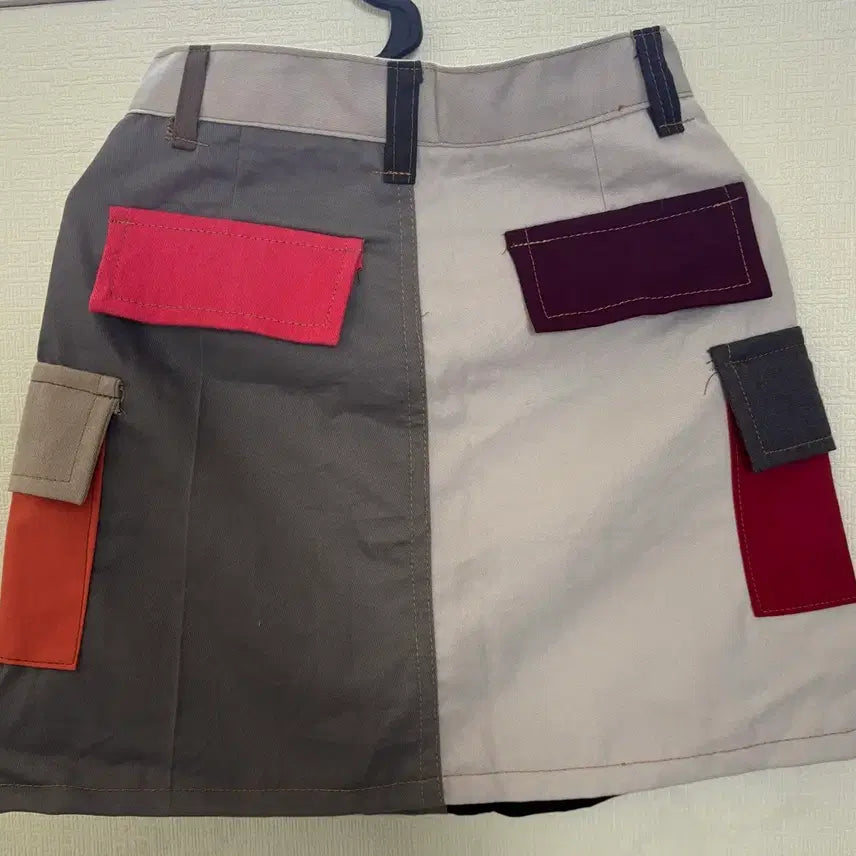 [BUNJANG] 칼하트 커스텀 컬러블록 포켓 미니스커트 / 칼하트 커스텀 컬러블록 포켓 미니스커트