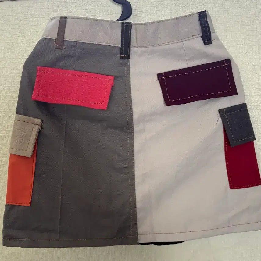 [BUNJANG] 칼하트 커스텀 컬러블록 포켓 미니스커트 / 칼하트 커스텀 컬러블록 포켓 미니스커트
