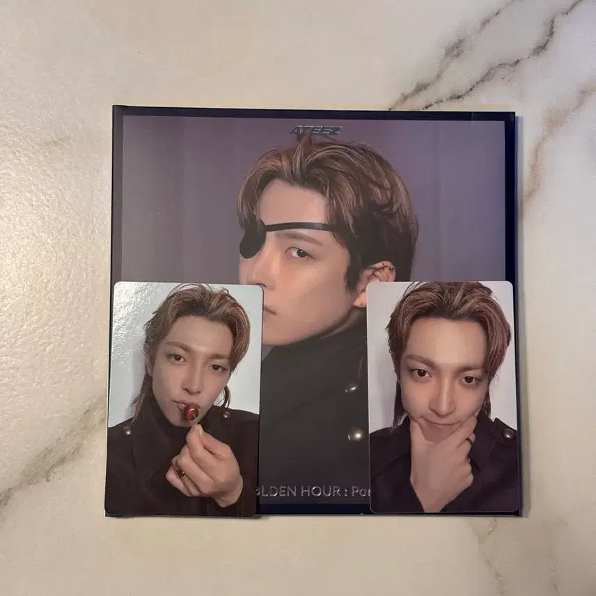 [BUNJANG] ATEEZ Hongjoong Golden Hour Part.1 Album Bundle Set / 에이티즈 홍중 골든아워4 체리 포카+디지팩 앨범 풀구성