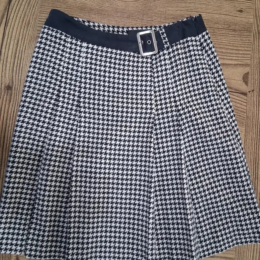 [BUNJANG] Check Plaid Pleated Mini Skirt / 체크 플리츠 미니스커트(26사이즈)