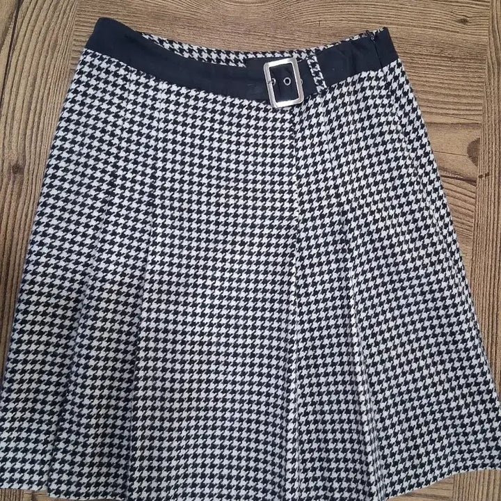 [BUNJANG] Check Plaid Pleated Mini Skirt / 체크 플리츠 미니스커트(26사이즈)