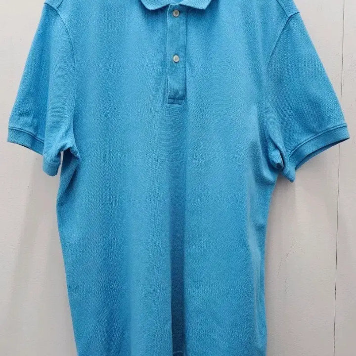 [BUNJANG] Massimo Dutti Blue Short Sleeve Polo Shirt / 마시모두띠 블루 반팔 폴로티셔츠