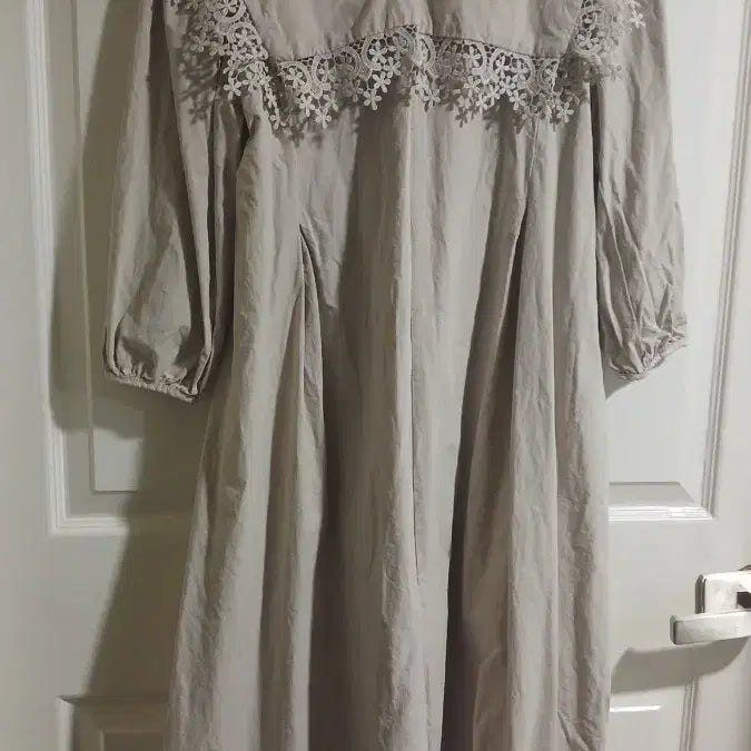 [BUNJANG] Lace Long Dress Beige / 고급진 레이스  원피스66 아이보리베이지