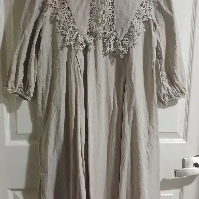 [BUNJANG] Lace Long Dress Beige / 고급진 레이스  원피스66 아이보리베이지