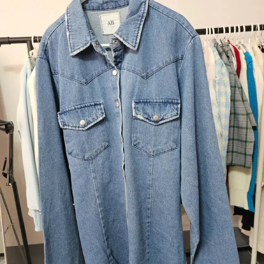 [SOLD OUT] AB 데님 청자켓 빈티지 스타일