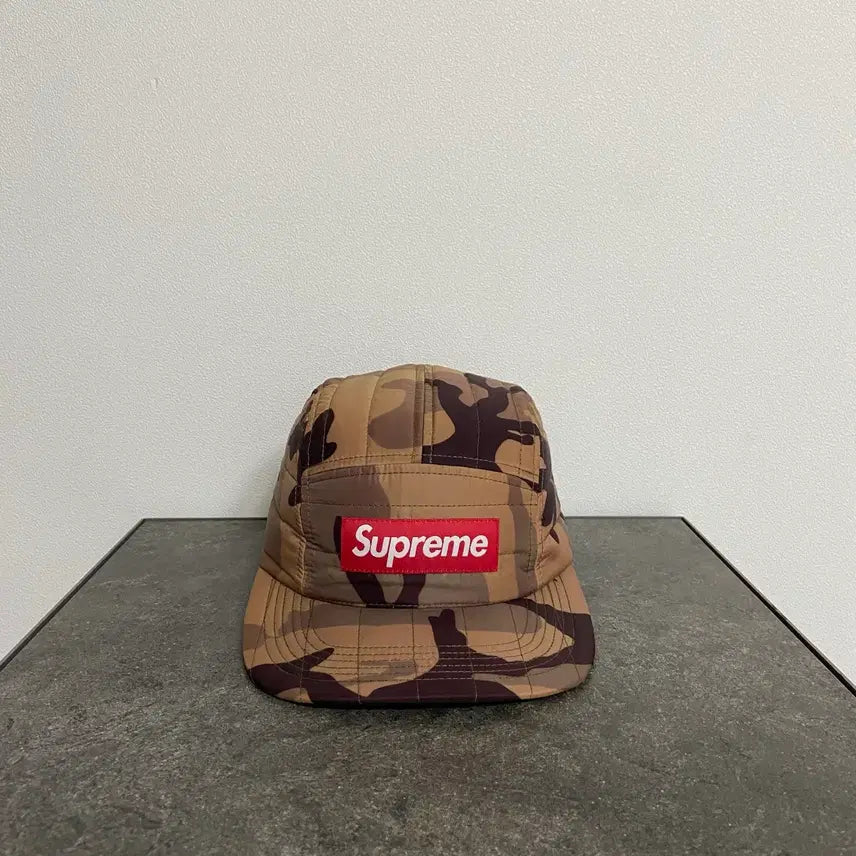 [BUNJANG] Supreme Box Logo Camp Cap Hat Camo Tan Brown / (OS) 슈프림 박스로고 캠프캡 모자 카모 탄 브라운