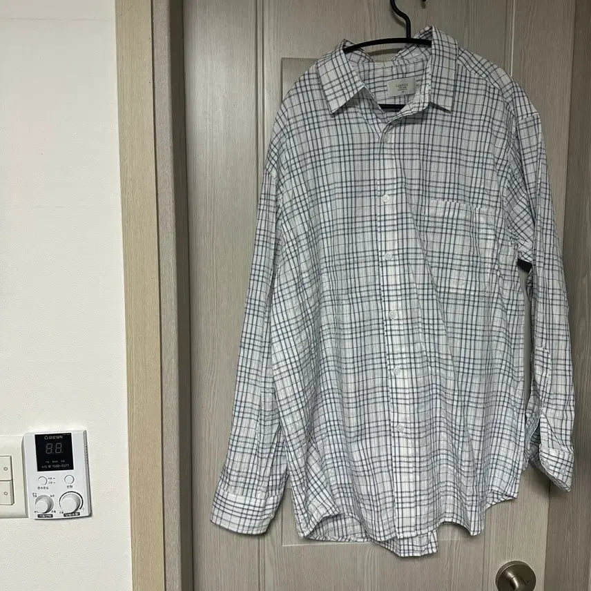 [BUNJANG] Unbranded Blue Check Long Sleeve Shirt M / 블루체크긴팔셔츠M 무배