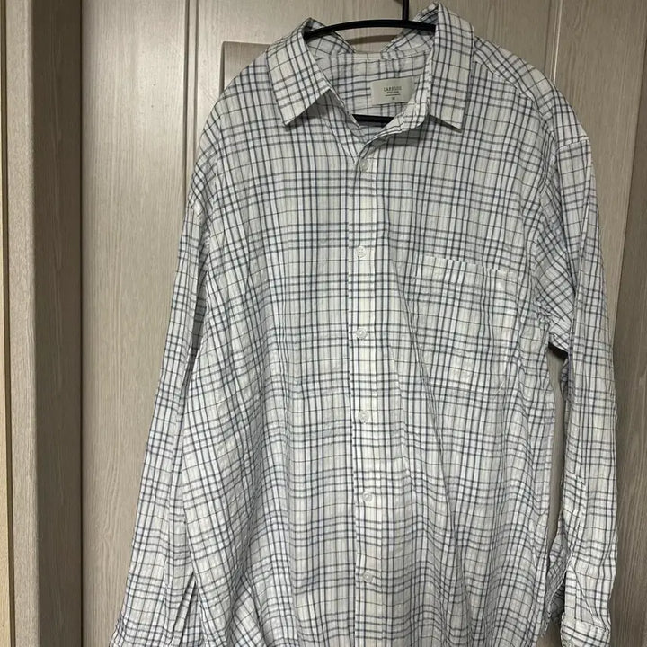 [BUNJANG] Unbranded Blue Check Long Sleeve Shirt M / 블루체크긴팔셔츠M 무배