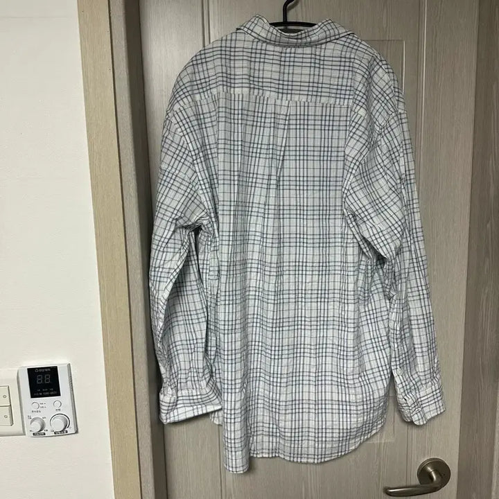 [BUNJANG] Unbranded Blue Check Long Sleeve Shirt M / 블루체크긴팔셔츠M 무배