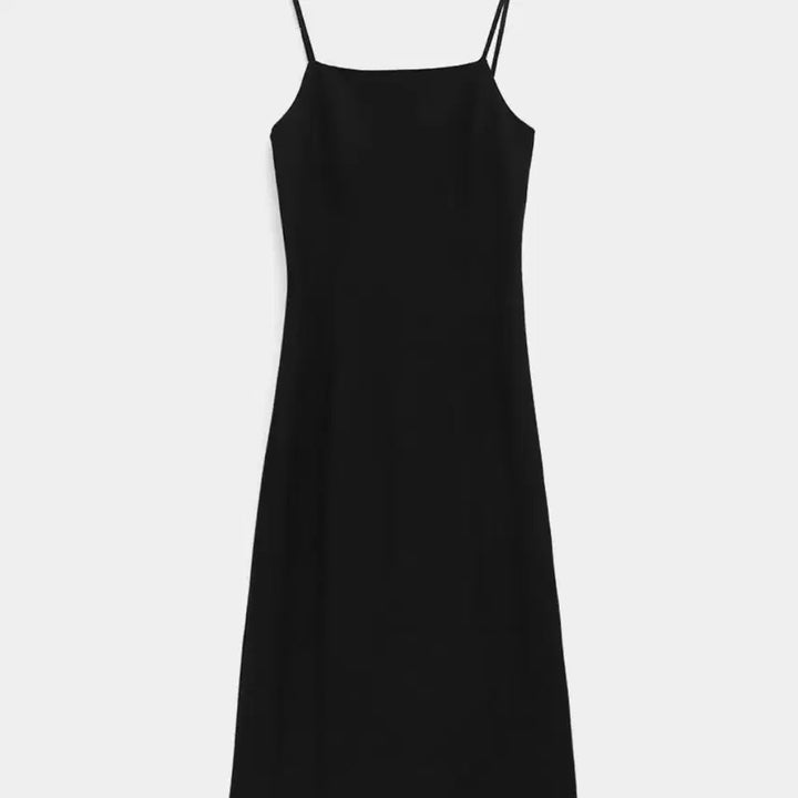 [BUNJANG] Black Long Sleeveless Dress / 블랙 롱 슬리브리스 원피스